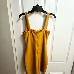 Mustard color Body on Dress